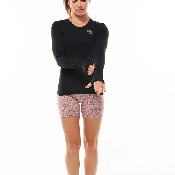 Malo Republic - Women's Endure Long Sleeve Activewear Top - Black - Small - Picture 11 of 13